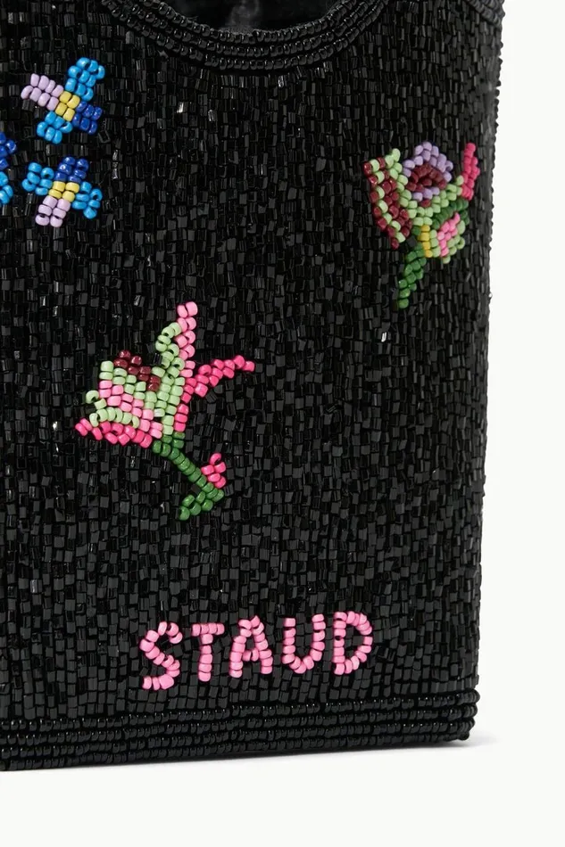 STAUD Beaded Women STAUD ZOE BEADED BAG FIRST BLOOM NIGHT STAUD Beaded Women STAUD ZOE BEADED BAG FIRST BLOOM NIGHT