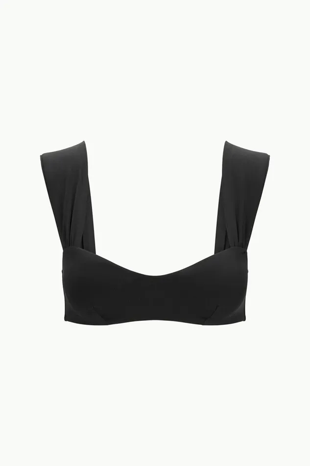 STAUD Bikinis Women STAUD MELROSE BIKINI TOP BLACK STAUD Bikinis Women STAUD MELROSE BIKINI TOP BLACK