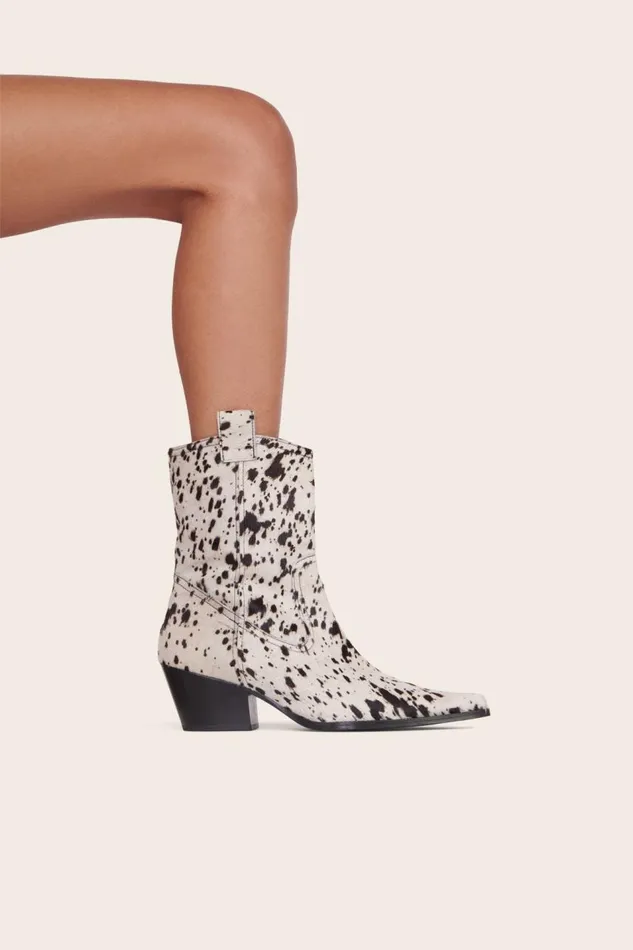 STAUD Boots Women STAUD JUNE BOOT BLACK WHITE HAIRCALF STAUD Boots Women STAUD JUNE BOOT BLACK WHITE HAIRCALF