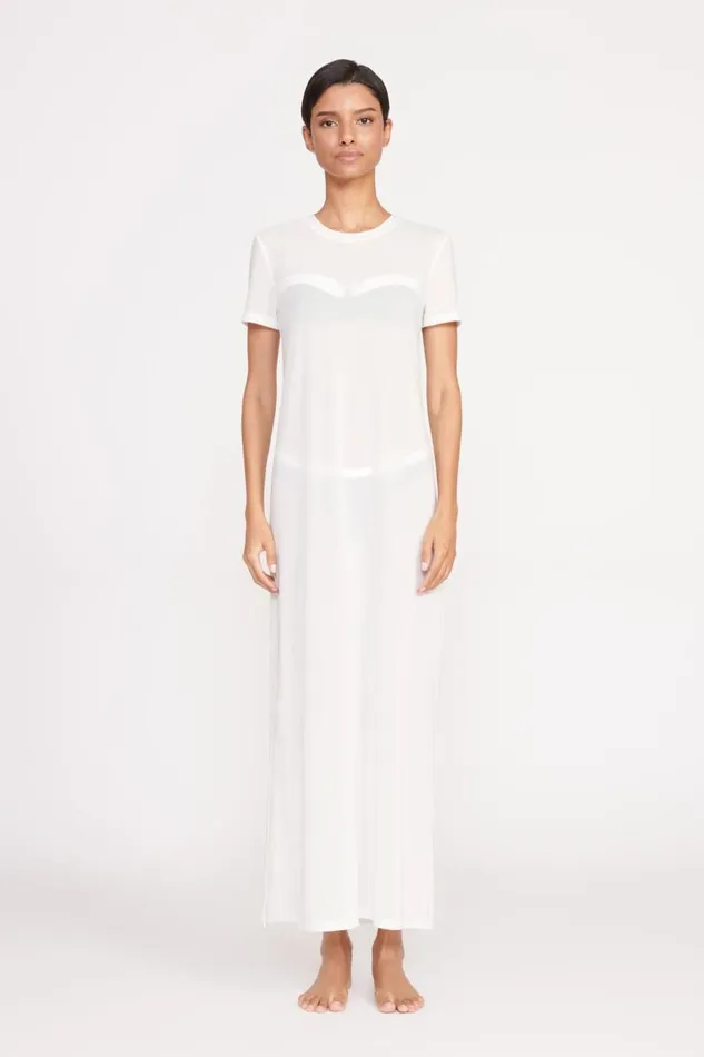 STAUD CoverUps Women STAUD OTTILIE DRESS WHITE