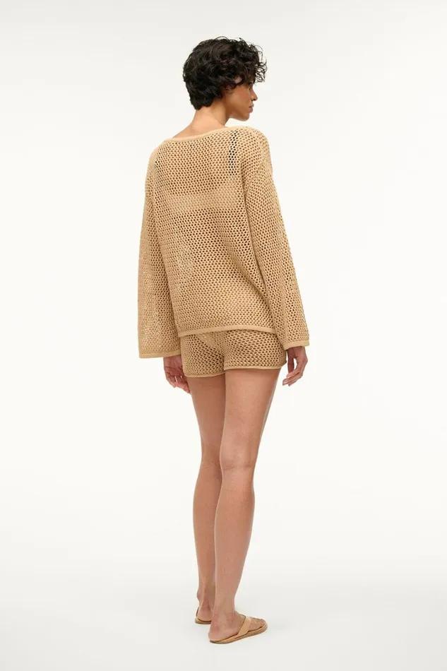 STAUD CoverUps Women STAUD SOVANA COVERUP TOP NATURAL STAUD CoverUps Women STAUD SOVANA COVERUP TOP NATURAL
