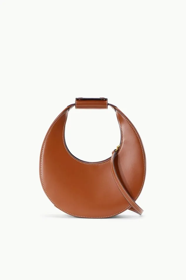 STAUD Crossbody Women MINI MOON BAG TAN
