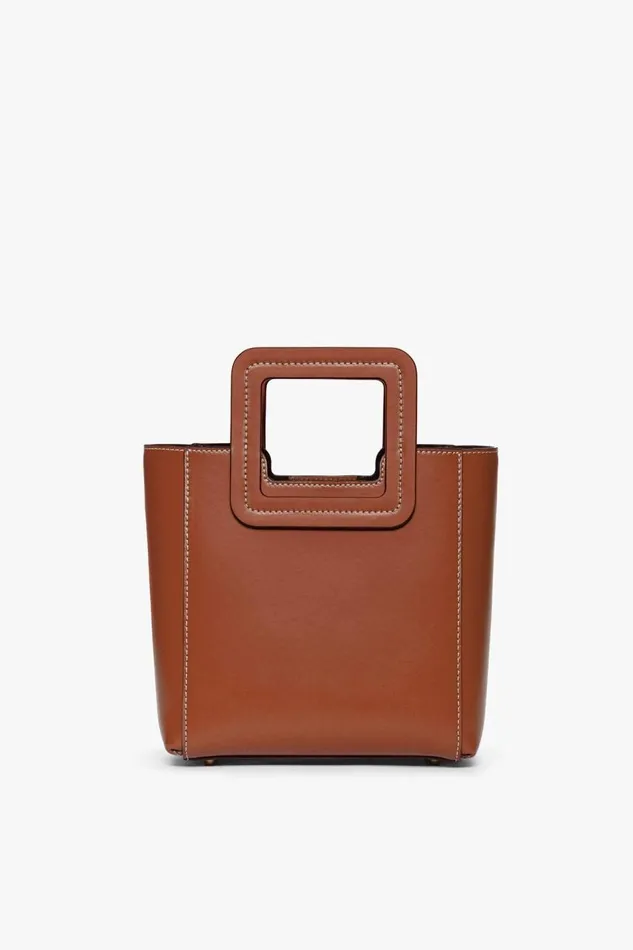STAUD Crossbody Women STAUD MINI SHIRLEY LEATHER BAG SADDLE STAUD Crossbody Women STAUD MINI SHIRLEY LEATHER BAG SADDLE