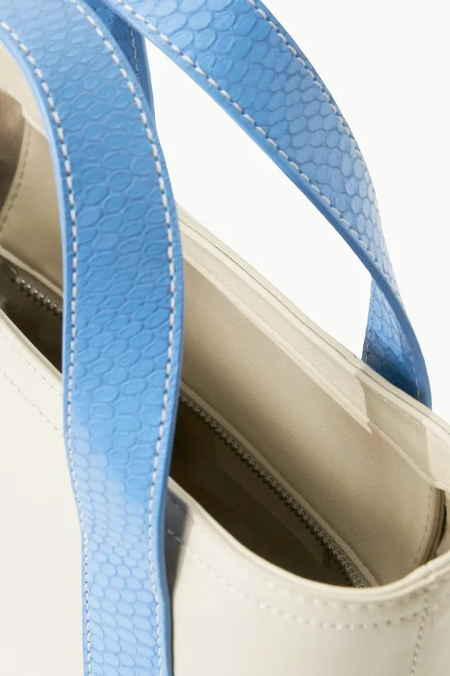 STAUD Custom Handbags Women STAUD CUSTOM MONOGRAM ALLORA MINI TOTE CREAM STAUD BLUE STAUD Custom Handbags Women STAUD CUSTOM MONOGRAM ALLORA MINI TOTE CREAM STAUD BLUE