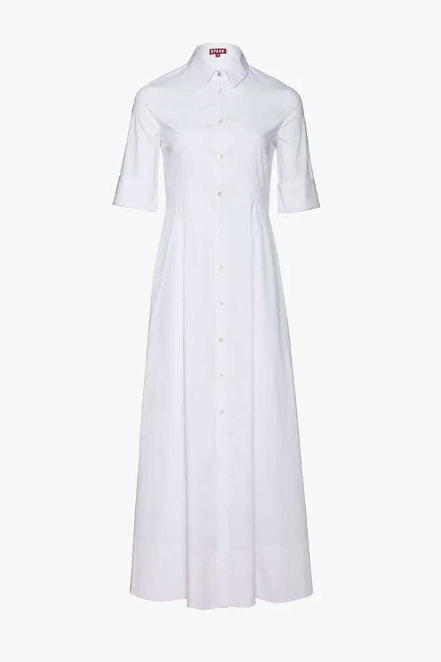 STAUD Dresses Women STAUD JOAN MAXI DRESS WHITE STAUD Dresses Women STAUD JOAN MAXI DRESS WHITE