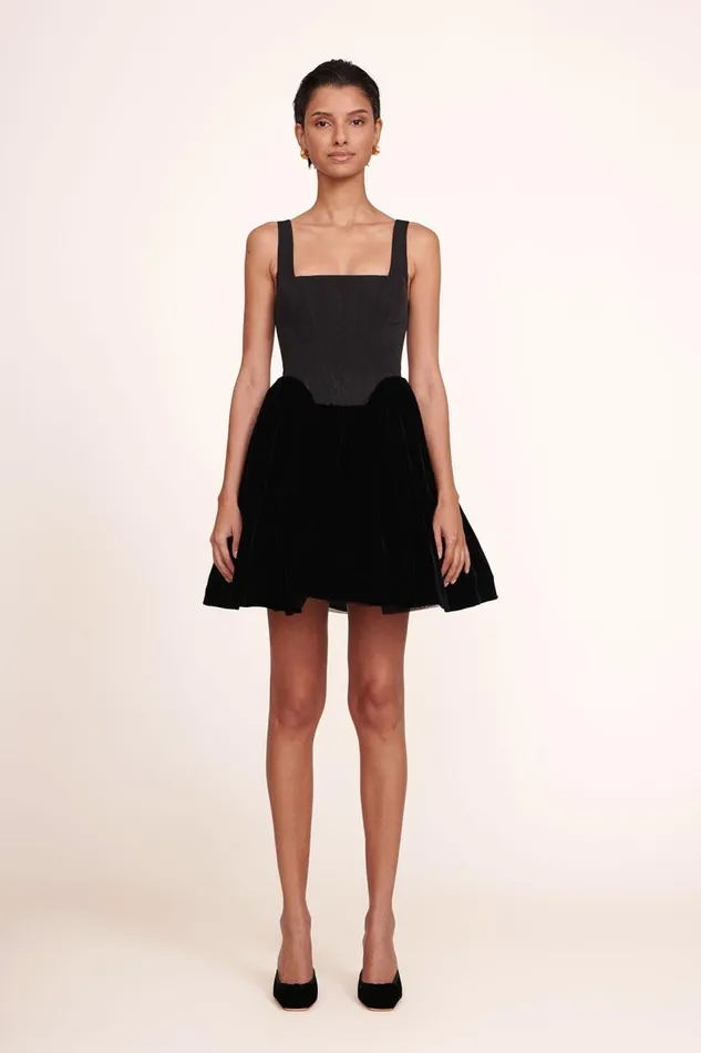 STAUD Dresses Women STAUD LANDSCAPE DRESS BLACK VELVET