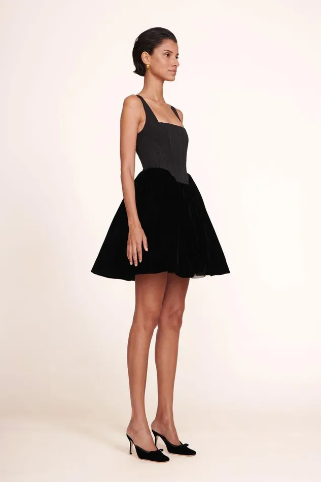STAUD Dresses Women STAUD LANDSCAPE DRESS BLACK VELVET