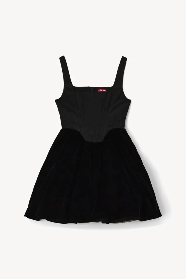 STAUD Dresses Women STAUD LANDSCAPE DRESS BLACK VELVET