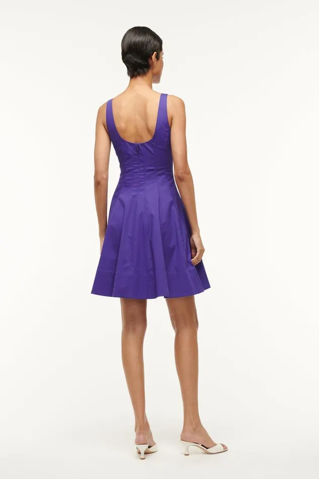STAUD Dresses Women STAUD MINI WELLS DRESS VIOLET STAUD Dresses Women STAUD MINI WELLS DRESS VIOLET
