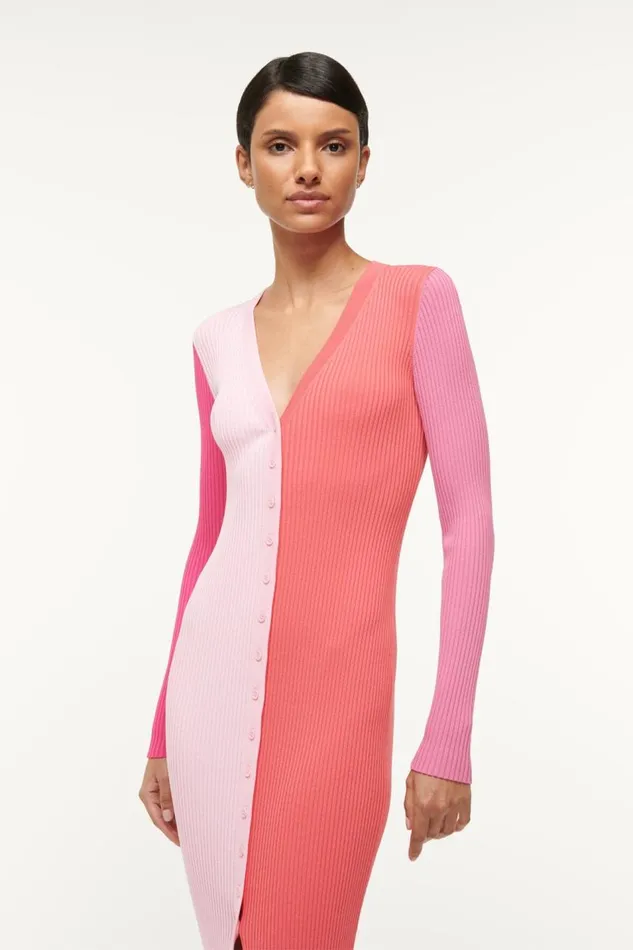 STAUD Dresses Women STAUD SHOKO SWEATER FLAMINGO MULTI STAUD Dresses Women STAUD SHOKO SWEATER FLAMINGO MULTI