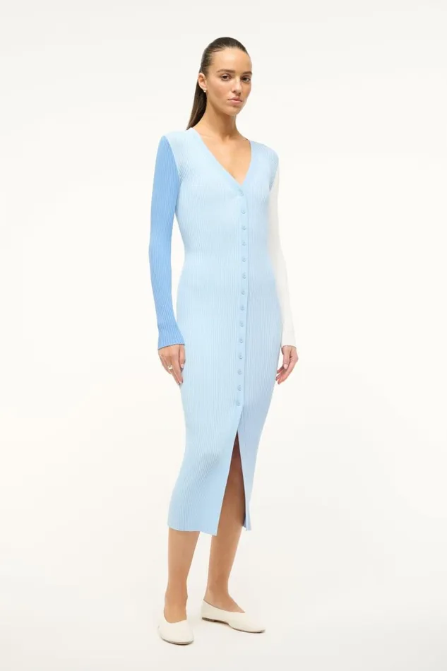 STAUD Dresses Women STAUD SHOKO SWEATER PERIWINKLE MULTI STAUD Dresses Women STAUD SHOKO SWEATER PERIWINKLE MULTI