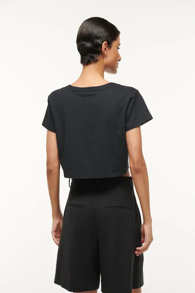 STAUD Pants and Shorts Women STAUD LONG LUISA SHORT BLACK STAUD Pants and Shorts Women STAUD LONG LUISA SHORT BLACK