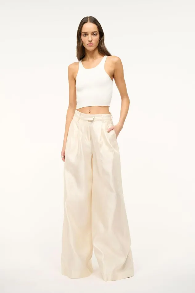 STAUD Pants and Shorts Women STAUD SASHA PANT IVORY