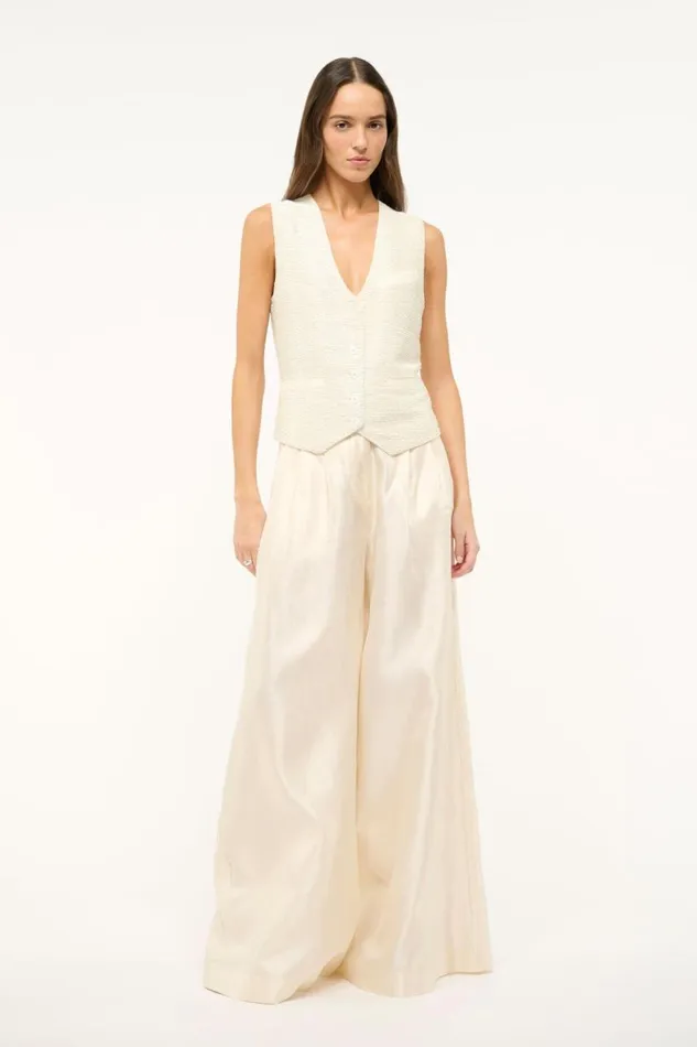 STAUD Pants and Shorts Women STAUD SASHA PANT IVORY STAUD Pants and Shorts Women STAUD SASHA PANT IVORY