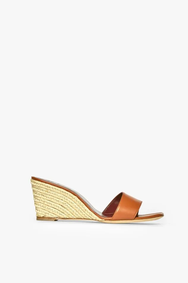 STAUD Platforms and Wedges Women STAUD BILLIE ESPADRILLE WEDGE NATURAL TAN