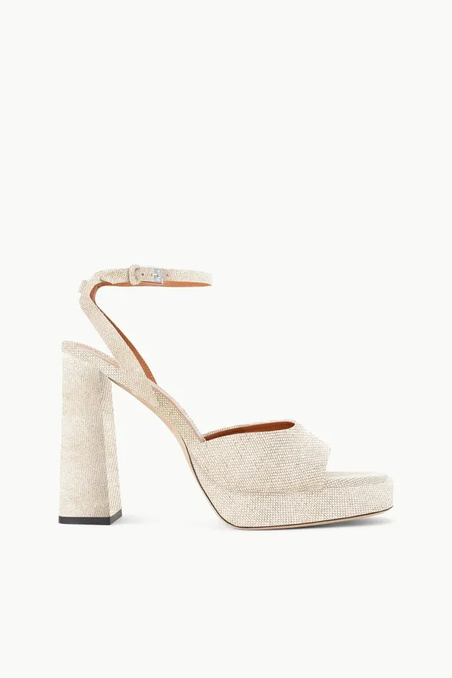 STAUD Platforms and Wedges Women STAUD SOLANGE PLATFORM NATURAL LINEN