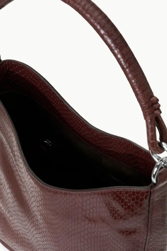 STAUD Shoulder Women STAUD MEL CROSSBODY BAG MAHOGANY SNAKE EMBOSSED STAUD Shoulder Women STAUD MEL CROSSBODY BAG MAHOGANY SNAKE EMBOSSED