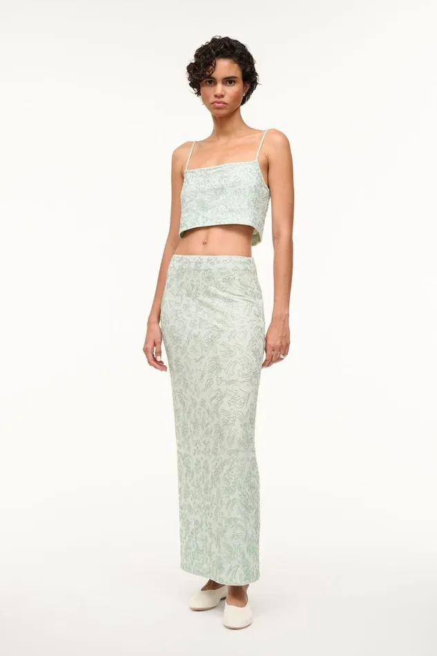 STAUD Skirts Women STAUD BARLETTA SKIRT CARIBBEAN