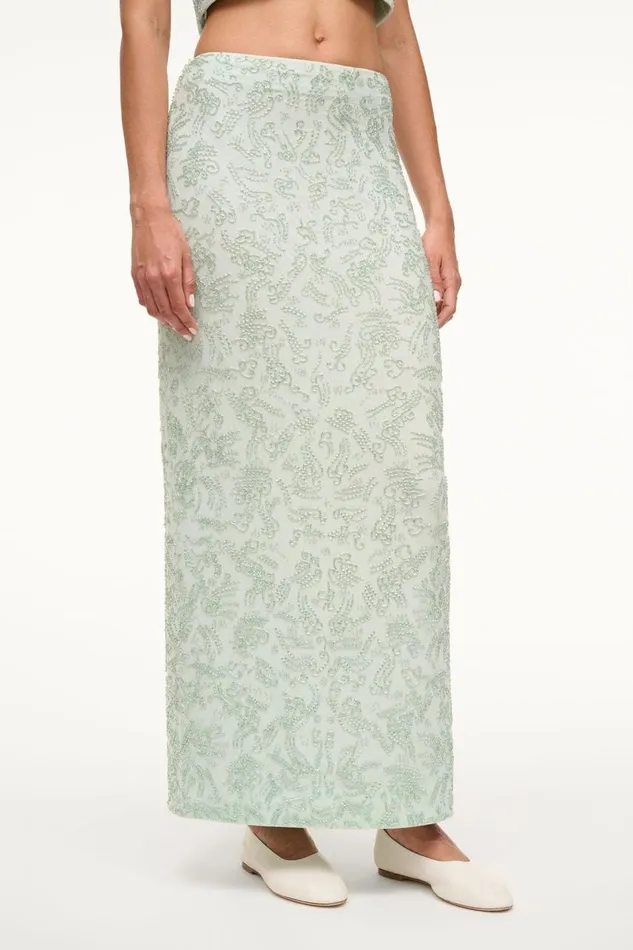 STAUD Skirts Women STAUD BARLETTA SKIRT CARIBBEAN STAUD Skirts Women STAUD BARLETTA SKIRT CARIBBEAN