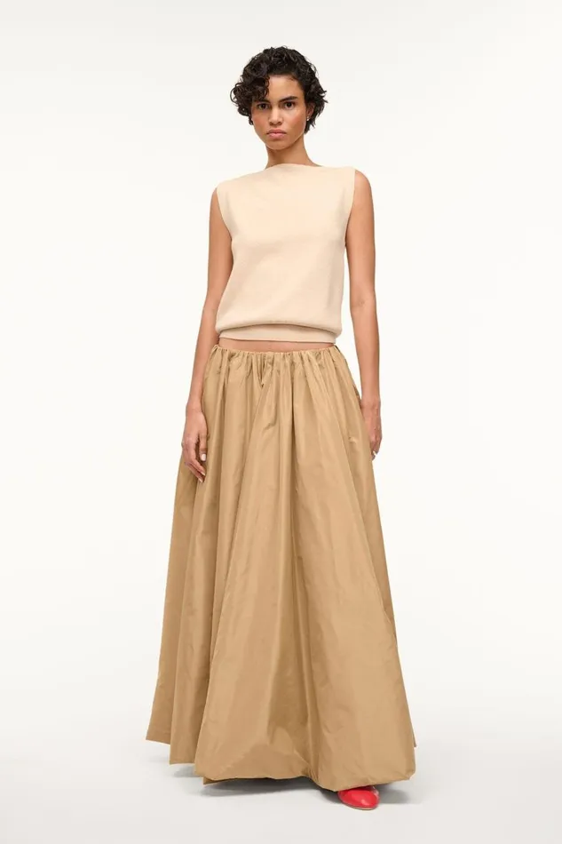 STAUD Skirts Women STAUD BELLAGIO SKIRT FAWN