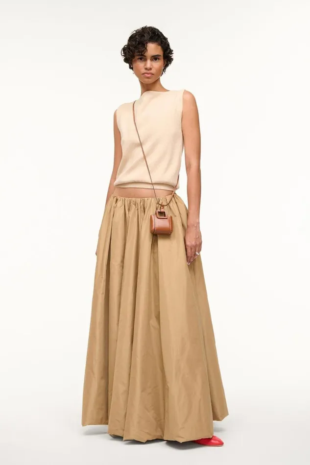 STAUD Skirts Women STAUD BELLAGIO SKIRT FAWN STAUD Skirts Women STAUD BELLAGIO SKIRT FAWN