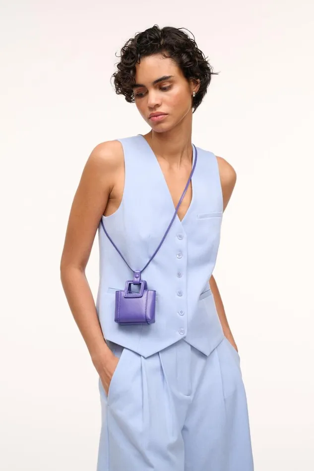 STAUD Small Leather Goods Women STAUD SHIRLEY MICRO NECKLACE VIOLET STAUD Small Leather Goods Women STAUD SHIRLEY MICRO NECKLACE VIOLET