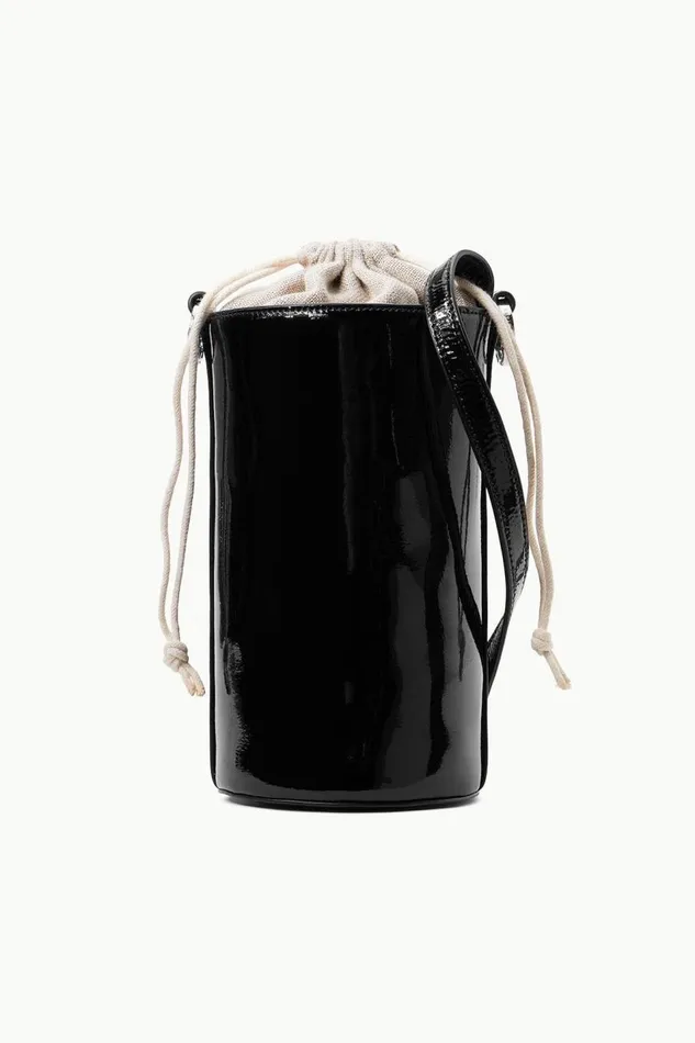STAUD Small Leather Goods Women STAUD WATER BOTTLE BAG BLACK PATENT
