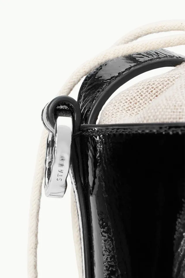 STAUD Small Leather Goods Women STAUD WATER BOTTLE BAG BLACK PATENT STAUD Small Leather Goods Women STAUD WATER BOTTLE BAG BLACK PATENT