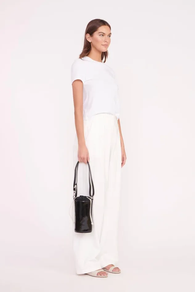 STAUD Small Leather Goods Women STAUD WATER BOTTLE BAG BLACK PATENT STAUD Small Leather Goods Women STAUD WATER BOTTLE BAG BLACK PATENT