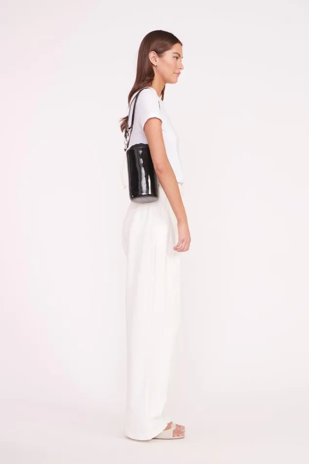 STAUD Small Leather Goods Women STAUD WATER BOTTLE BAG BLACK PATENT STAUD Small Leather Goods Women STAUD WATER BOTTLE BAG BLACK PATENT