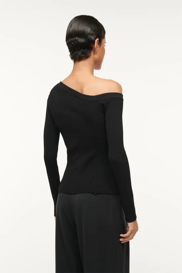STAUD Sweaters Women STAUD CRAFTSMAN SWEATER BLACK STAUD Sweaters Women STAUD CRAFTSMAN SWEATER BLACK
