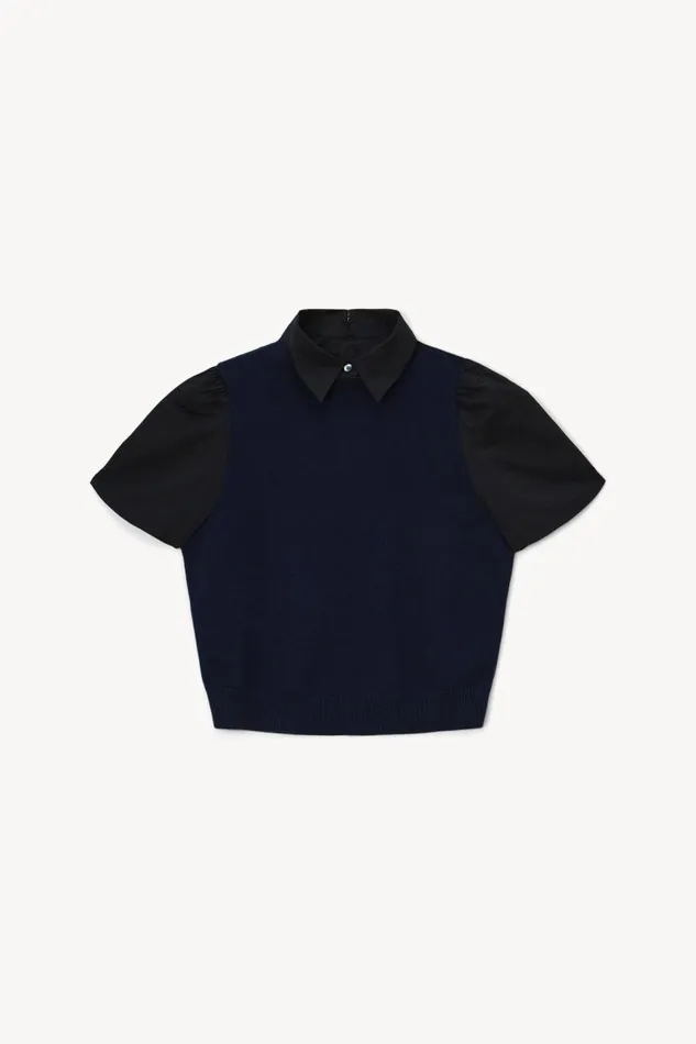 STAUD Tops Women STAUD ARYA TOP NAVY BLACK STAUD Tops Women STAUD ARYA TOP NAVY BLACK