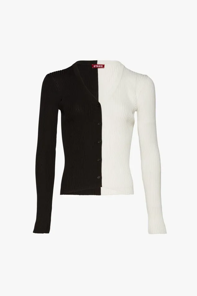 STAUD Tops Women STAUD CARGO SWEATER BLACK WHITE STAUD Tops Women STAUD CARGO SWEATER BLACK WHITE