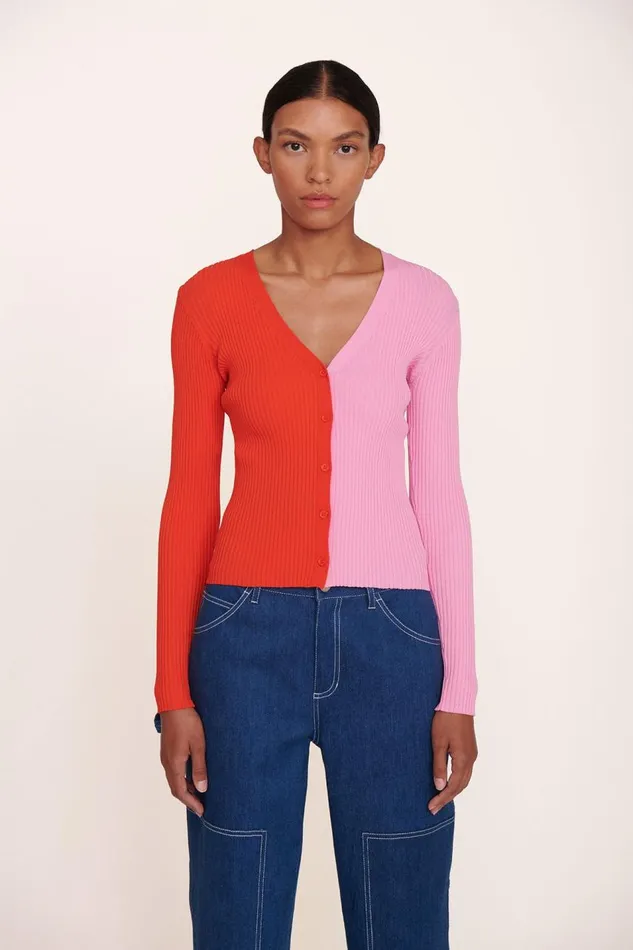 STAUD Tops Women STAUD CARGO SWEATER POPPY ROSEBUD