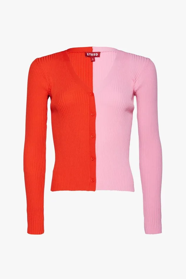 STAUD Tops Women STAUD CARGO SWEATER POPPY ROSEBUD STAUD Tops Women STAUD CARGO SWEATER POPPY ROSEBUD