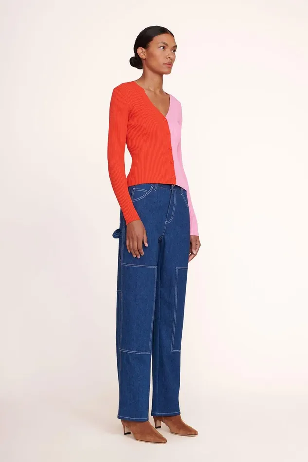 STAUD Tops Women STAUD CARGO SWEATER POPPY ROSEBUD STAUD Tops Women STAUD CARGO SWEATER POPPY ROSEBUD