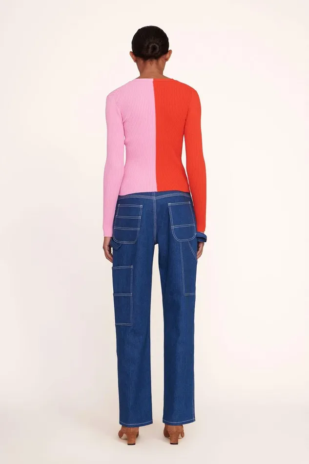 STAUD Tops Women STAUD CARGO SWEATER POPPY ROSEBUD STAUD Tops Women STAUD CARGO SWEATER POPPY ROSEBUD