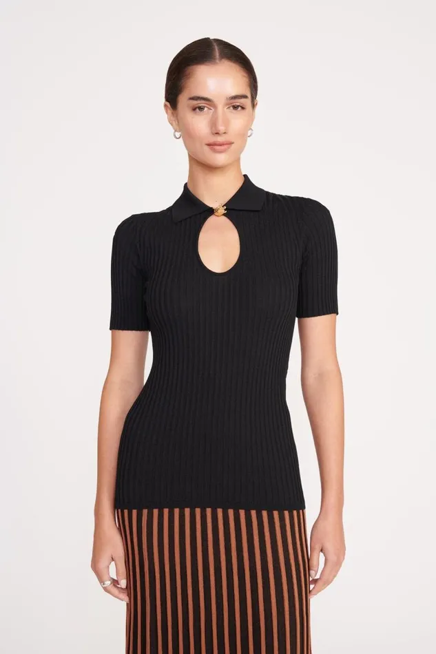 STAUD Tops Women STAUD CATALEYA TOP BLACK