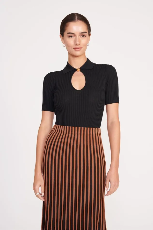 STAUD Tops Women STAUD CATALEYA TOP BLACK STAUD Tops Women STAUD CATALEYA TOP BLACK