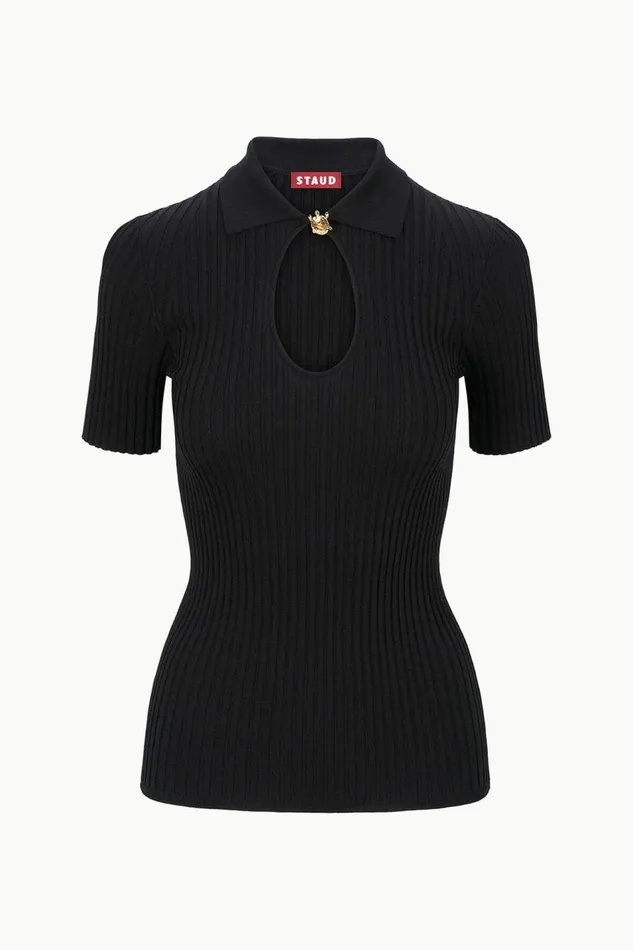 STAUD Tops Women STAUD CATALEYA TOP BLACK STAUD Tops Women STAUD CATALEYA TOP BLACK
