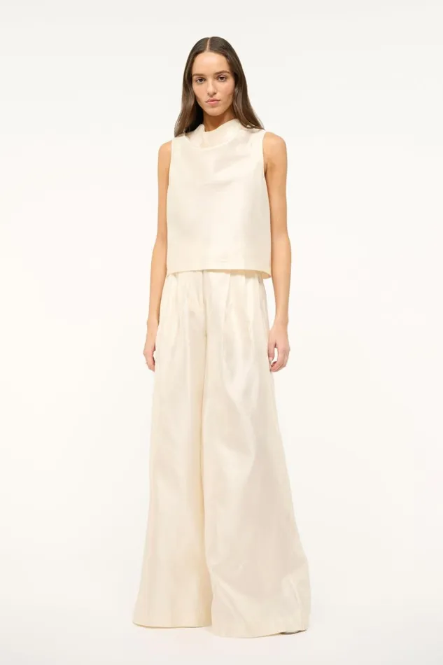 STAUD Tops Women STAUD ROCHELLE TOP IVORY STAUD Tops Women STAUD ROCHELLE TOP IVORY