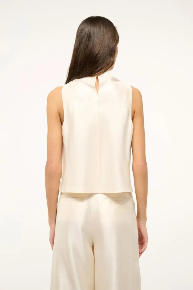 STAUD Tops Women STAUD ROCHELLE TOP IVORY STAUD Tops Women STAUD ROCHELLE TOP IVORY
