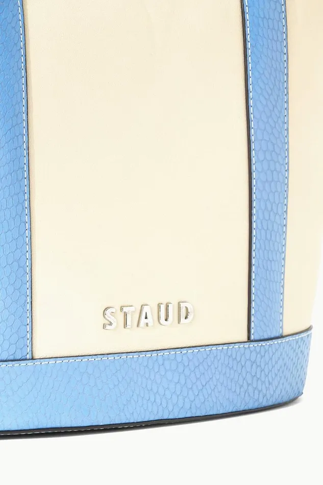 STAUD Totes Women STAUD ALLORA TOTE CREAM STAUD BLUE STAUD Totes Women STAUD ALLORA TOTE CREAM STAUD BLUE