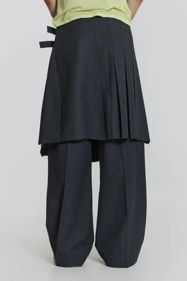 Steel Pleated Skirt Grey Men Jaded London Cargo Pants Steel Pleated Skirt Grey Men Jaded London Cargo Pants