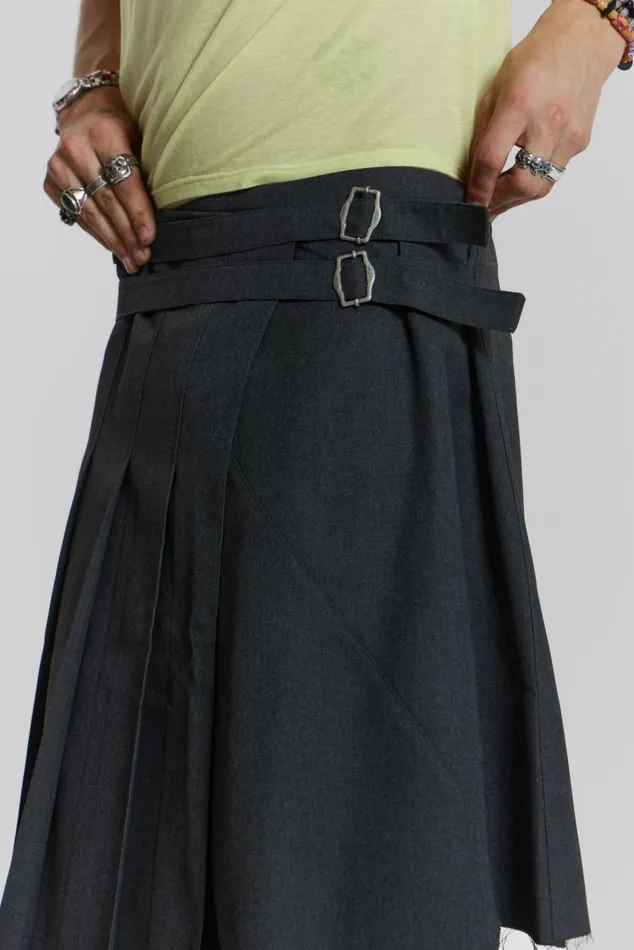 Steel Pleated Skirt Grey Men Jaded London Cargo Pants Steel Pleated Skirt Grey Men Jaded London Cargo Pants