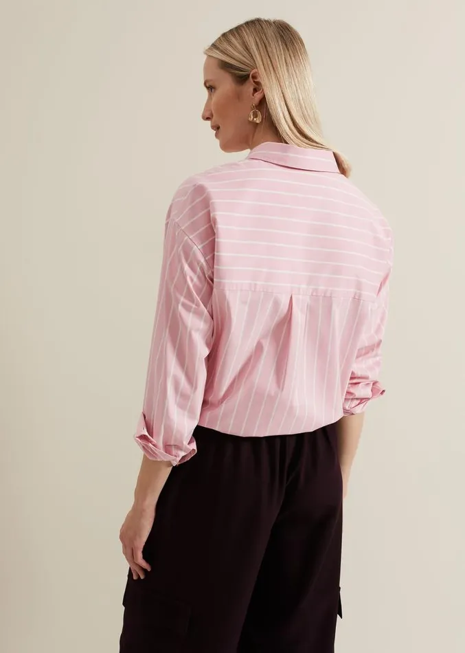 Stripe Shirt Pink Women Phase Eight Shirts and Blouses