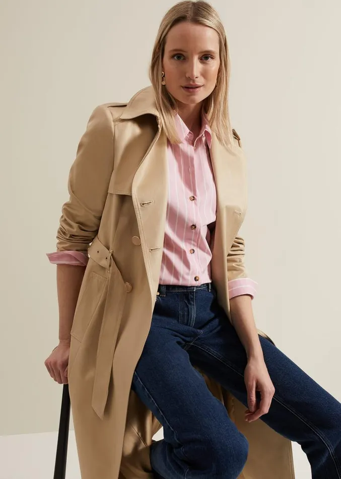 Stripe Shirt Pink Women Phase Eight Shirts and Blouses