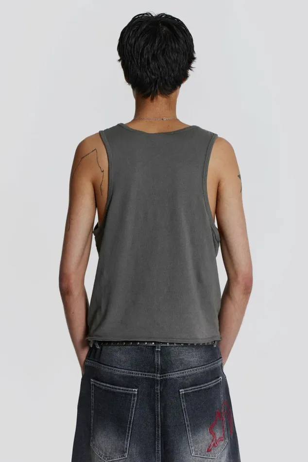 Subtract Vest Grey Men Jaded London Vests Subtract Vest Grey Men Jaded London Vests