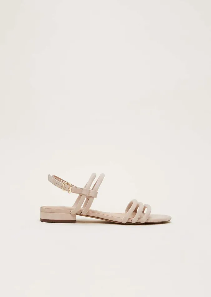 Suede Sandals Neutral Women Phase Eight Sandals
