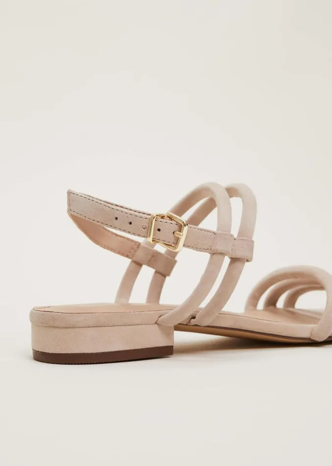 Suede Sandals Neutral Women Phase Eight Sandals